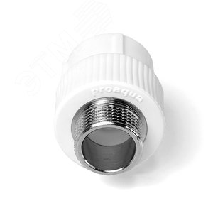 Муфта комбинированная 40x1 1/4' НР под ключ полипропиленовая PPR белый - фото 4