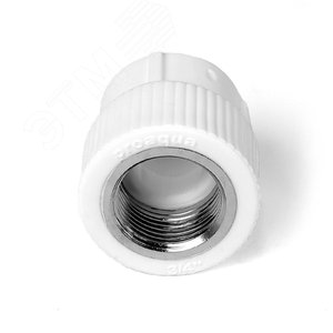 Муфта комбинированная 40x1' ВР полипропиленовая PPR белая - фото 3