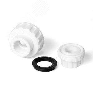 Соединение разборное 32 полипропиленовое PPR белое - фото 2