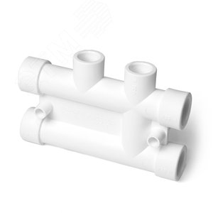 Изображение товара Распределительный блок 25x20 для систем отопления полипропиленовый PPR белый (шт)