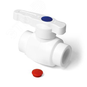 Изображение товара Кран шаровой 25 стандартнопроходной полипропиленовый PPR белый (шт)