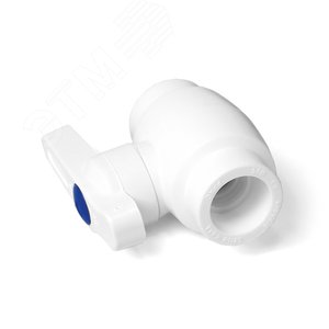 Кран шаровой 32 стандартнопроходной полипропиленовый PPR белый - фото 3