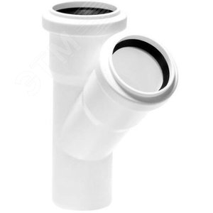 Изображение товара Тройник 50 45 град, для бесшумной канализации (шт)