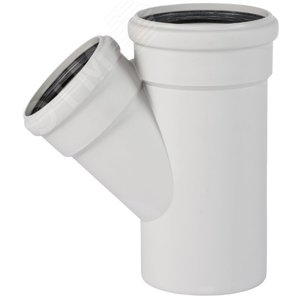 Изображение товара Тройник 160х110 45 град, для бесшумной канализации (шт)