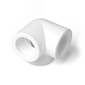 Тройник 20 мм двухплоскостной, полипропиленовый PPR белый - фото 2