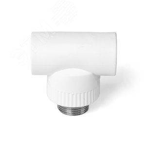 Тройник комбинированный 25x1/2' НР полипропиленовый PPR белый - фото 4