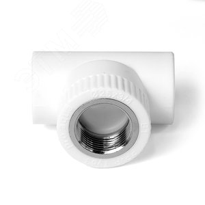 Тройник комбинированный 32x1' ВР полипропиленовый PPR белый - фото 4