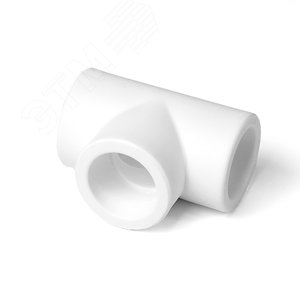 Тройник 32 мм полипропиленовый PPR белый - фото 2