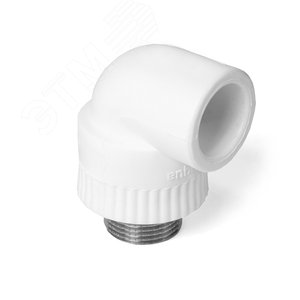 Угольник комбинированный 32x3/4' НР переходной, полипропиленовый PPR, белый - фото 4