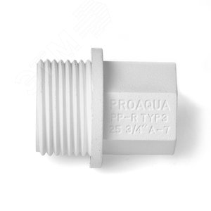 Заглушка 3/4' резьбовая, полипропиленовая PPR серая - фото 4