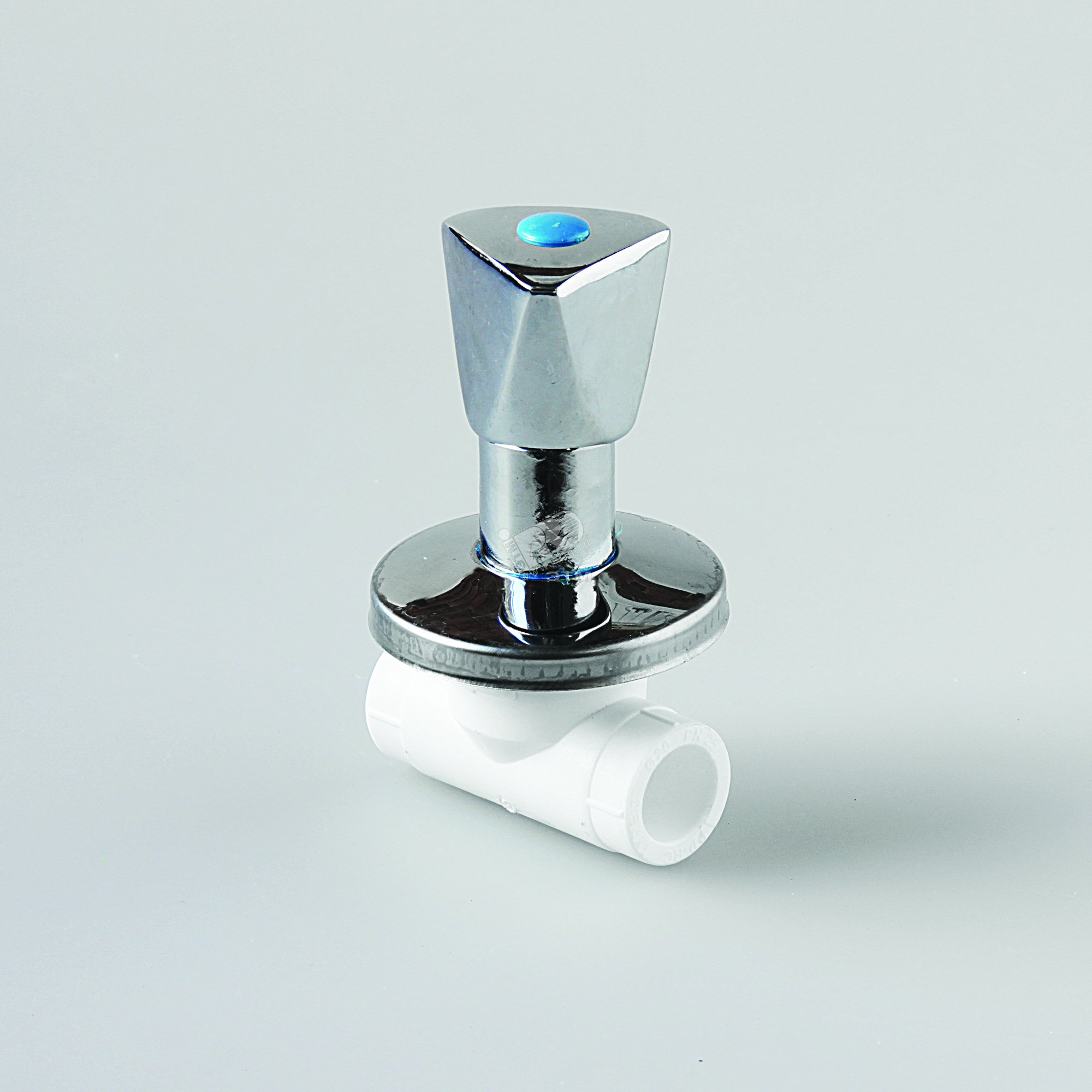 Изображение товара Вентиль 25 полипропиленовый PPR белый PRO AQUA для водоснабжения и отопления