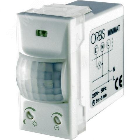 Изображение товара Встраиваемый датчик движения MINIMAT для автоматического освещения 220 В