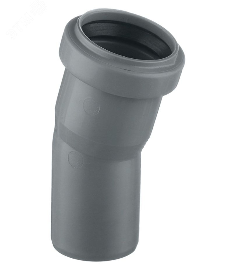Изображение товара Отвод 40х15 град для внутренней канализации Ostendorf серый