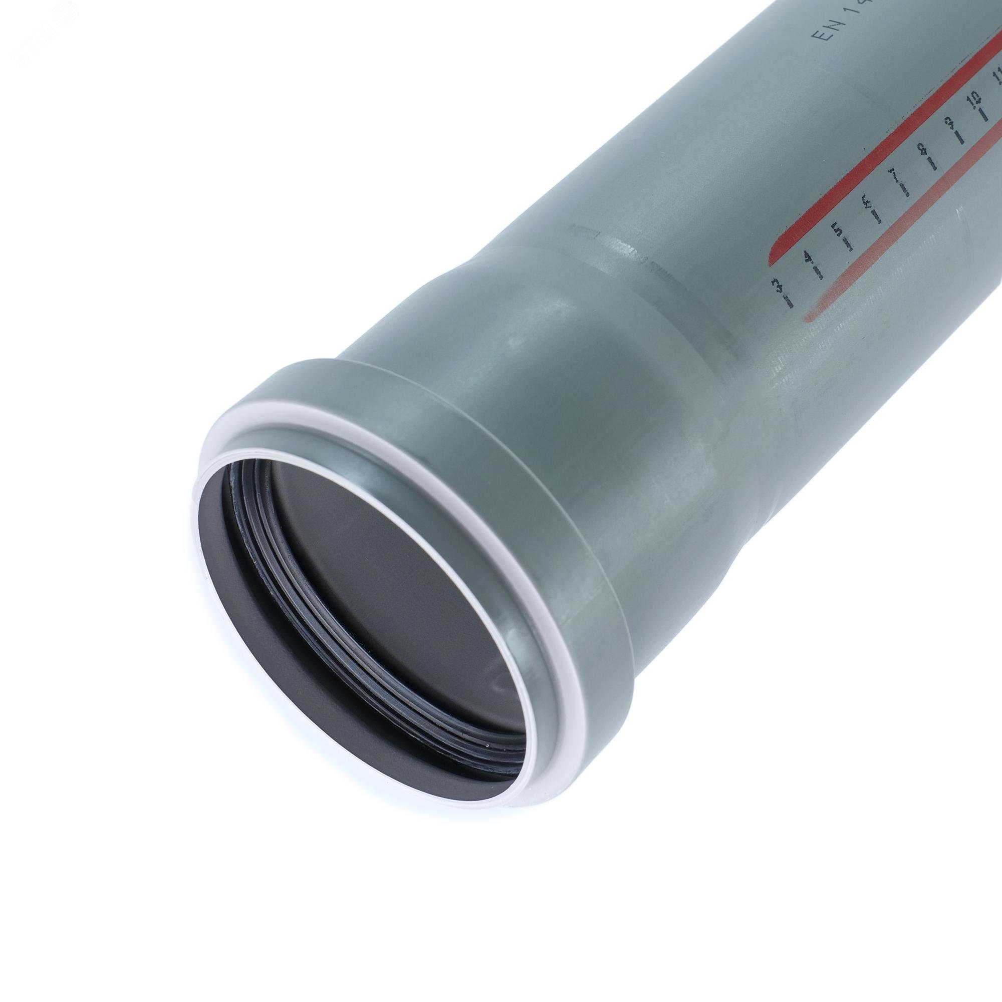 Изображение товара Труба канализационная 75x750 мм НТЕМ Ostendorf серая
