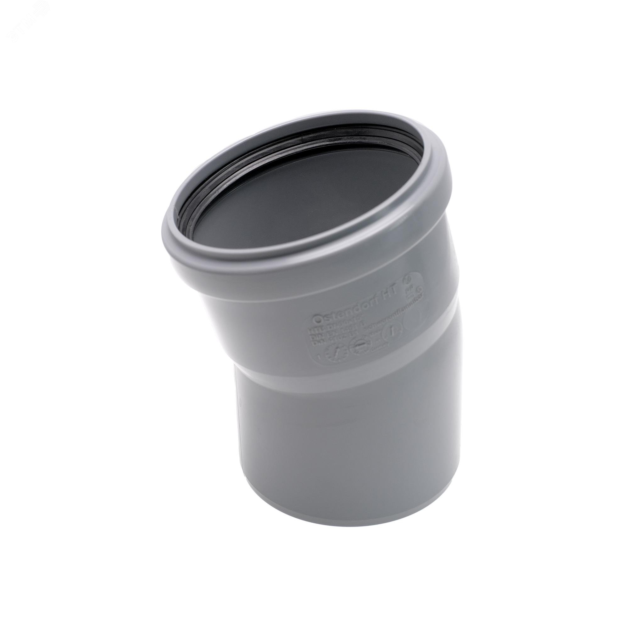 Изображение товара Отвод 90 градусов 15 град для внутренней канализации Ostendorf