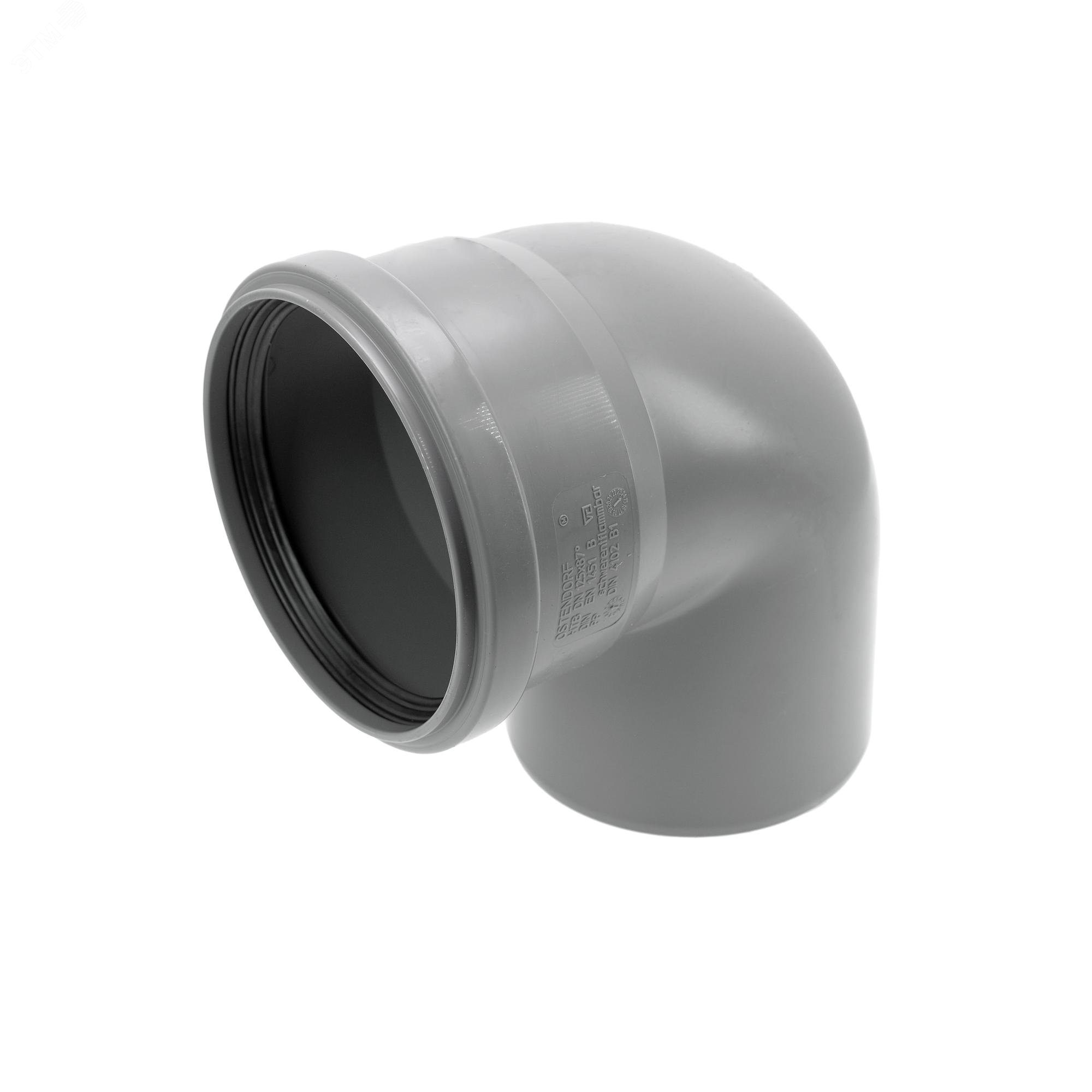 Изображение товара Отвод для внутренней канализации 125 мм, 87 град, серый, Ostendorf