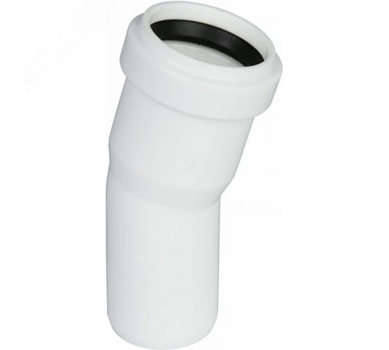 Изображение товара Отвод 32 15 град для внутренней канализации белый Скулан Софт