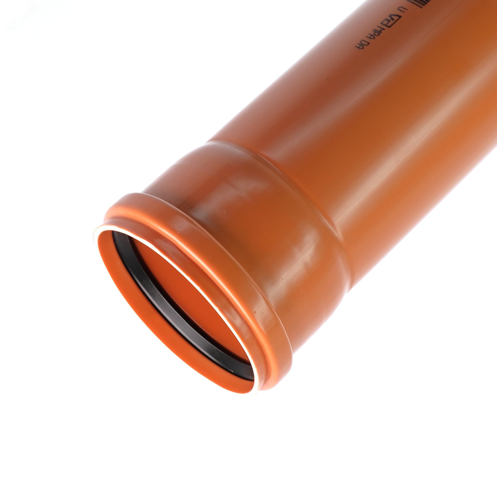 Изображение товара Труба канализационная 110x3000 мм KGEM SN4 из PVC для наружного использования