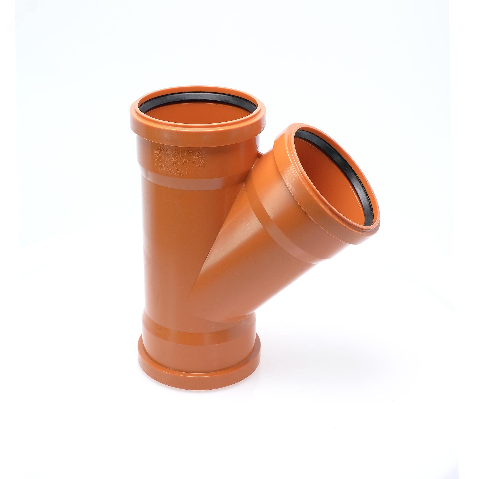 Изображение товара Тройник 110 45 град. для наружной канализации PVC-U Ostendorf