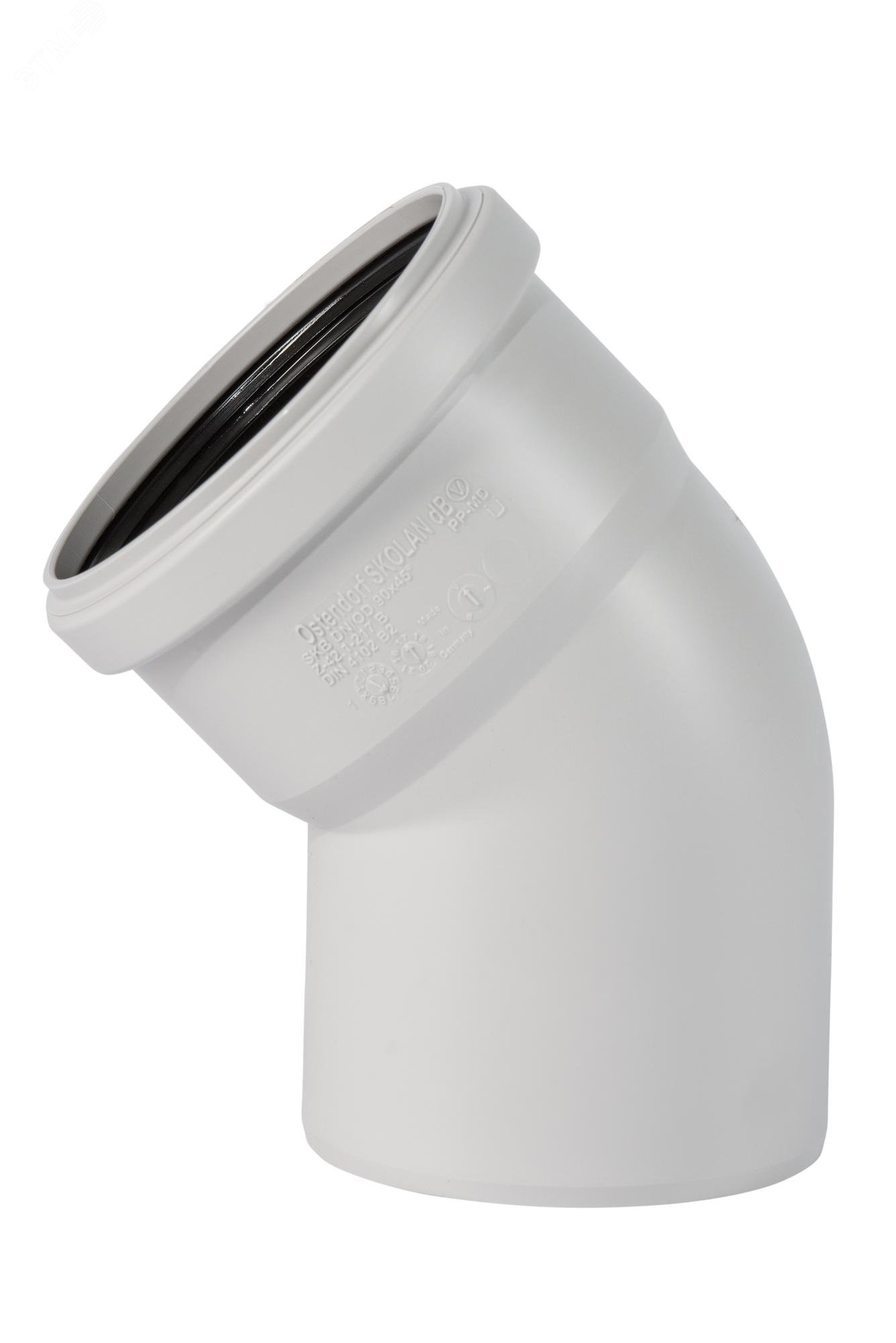 Изображение товара Отвод 90 45 град для бесшумной канализации Skolan Safe