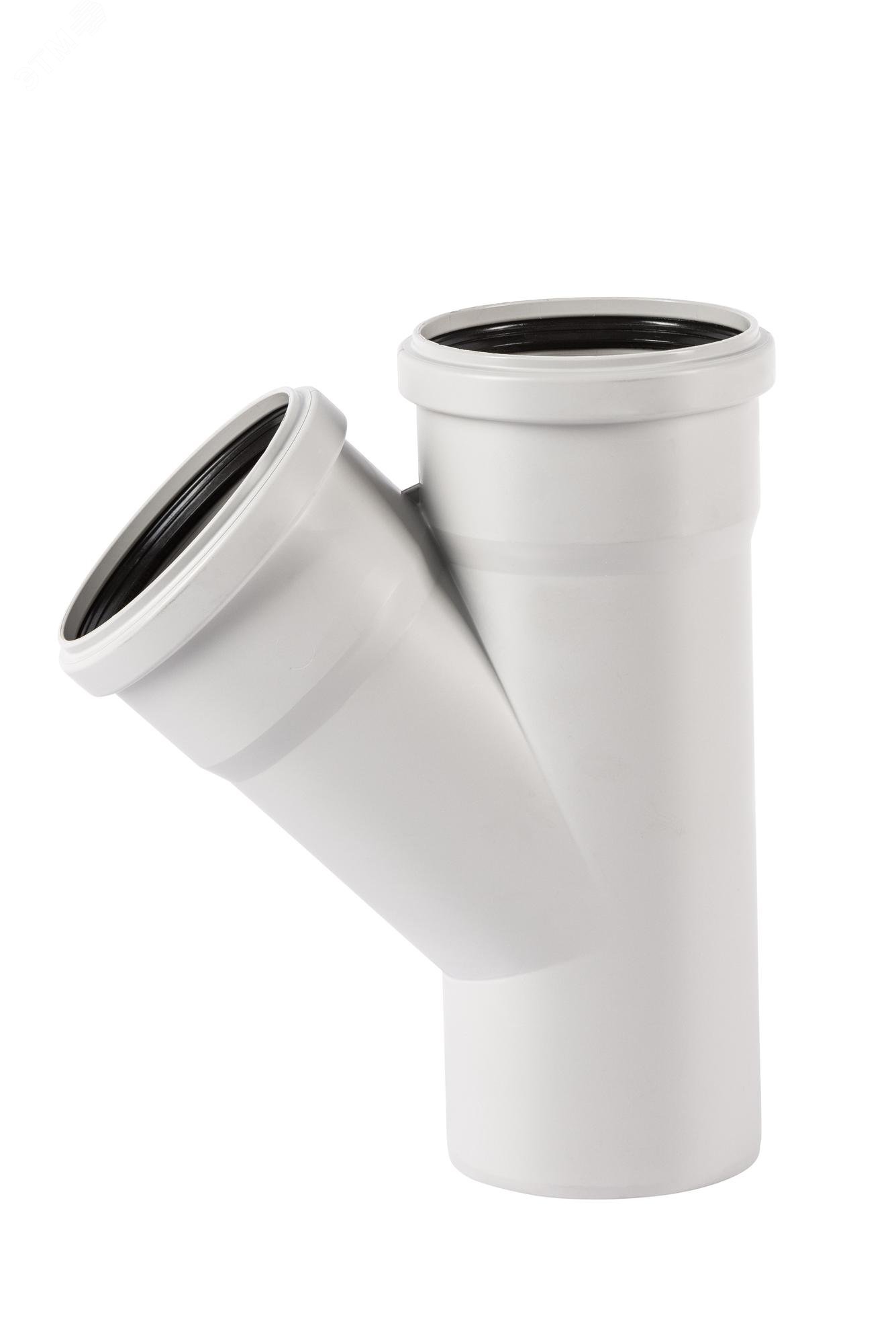 Изображение товара Тройник 90 45 град для бесшумной канализации Ostendorf