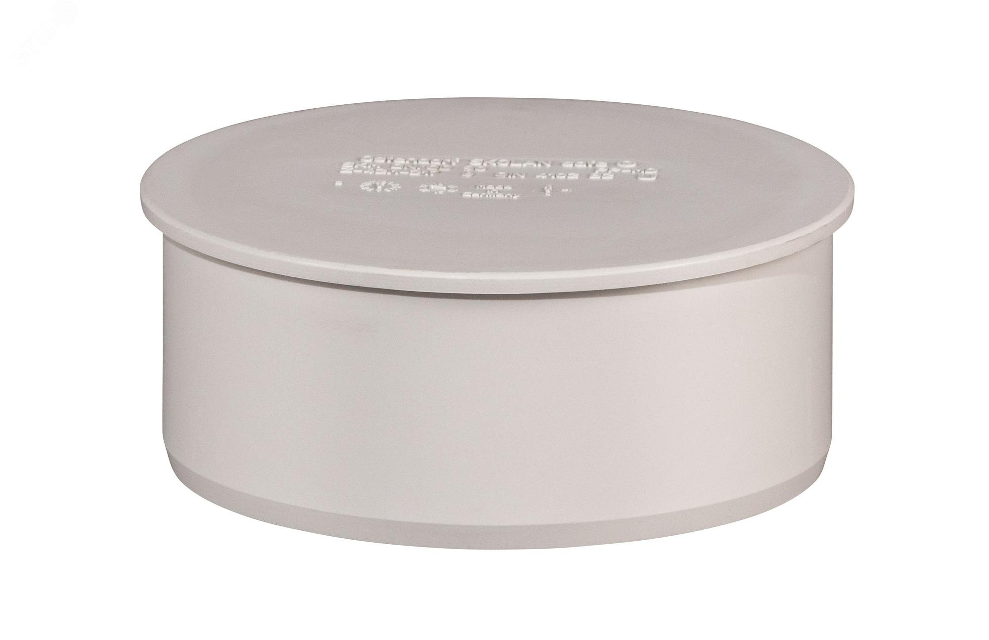 Изображение товара Заглушка 90 мм для бесшумной канализации Skolan Safe полипропилен Германия