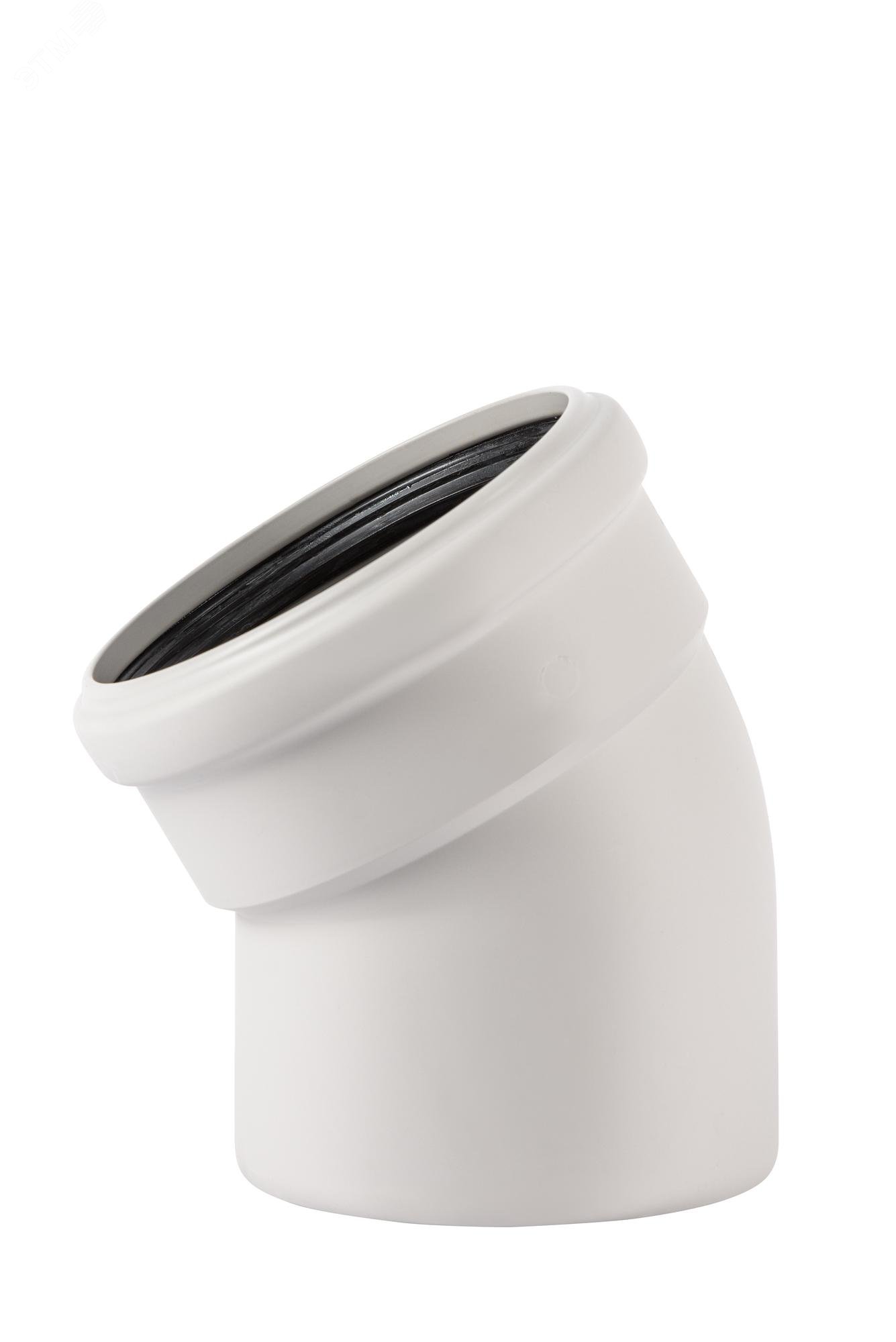 Изображение товара Отвод 125 30 град для бесшумной канализации системы Skolan Safe