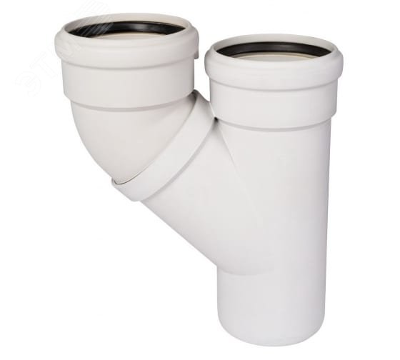 Изображение товара Тройник 110 параллельный для бесшумной канализации Ostendorf