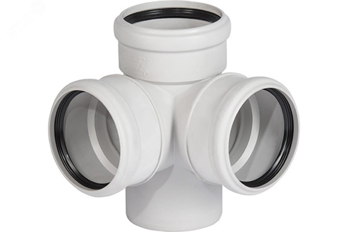 Изображение товара Крестовина угловая 110 87 град для бесшумной канализации