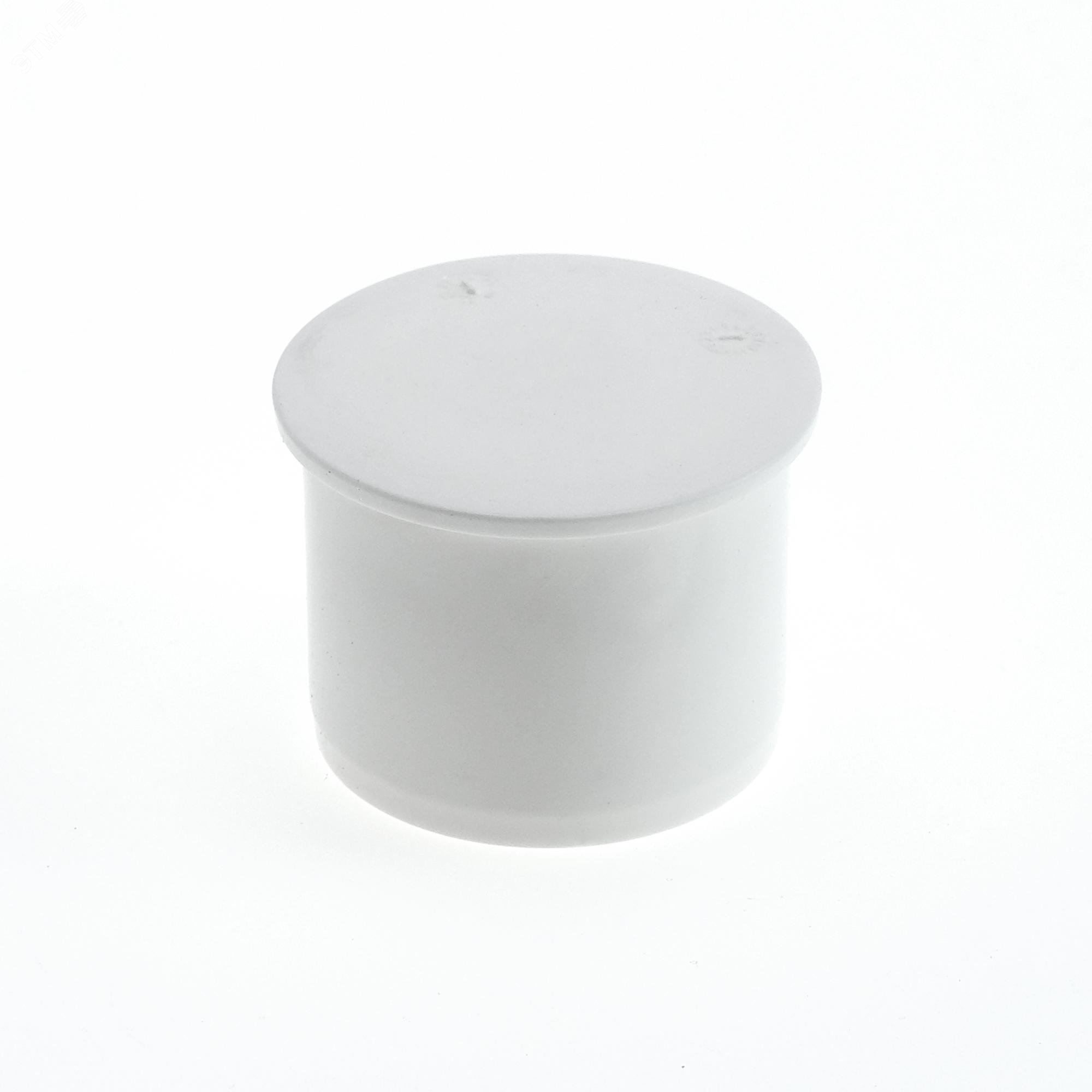 Изображение товара Заглушка 40 мм для внутренней канализации, белая (шт)