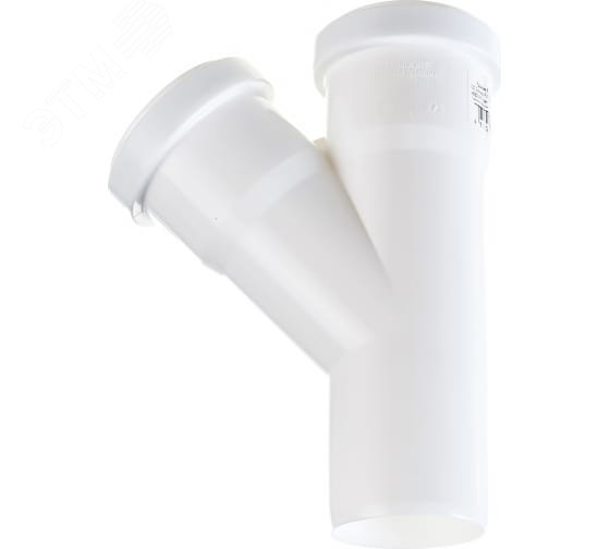 Изображение товара Канализационный тройник 50 87 град белый Ostendorf для систем канализации