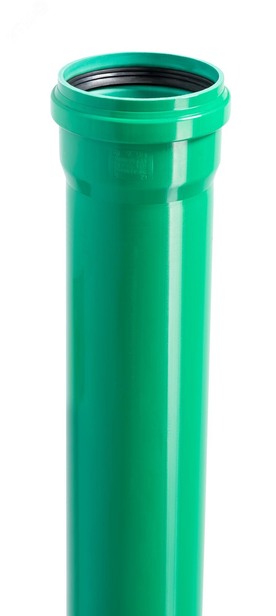 Изображение товара Канализационная труба KG2000EM 125х1000 мм для ливневой канализации