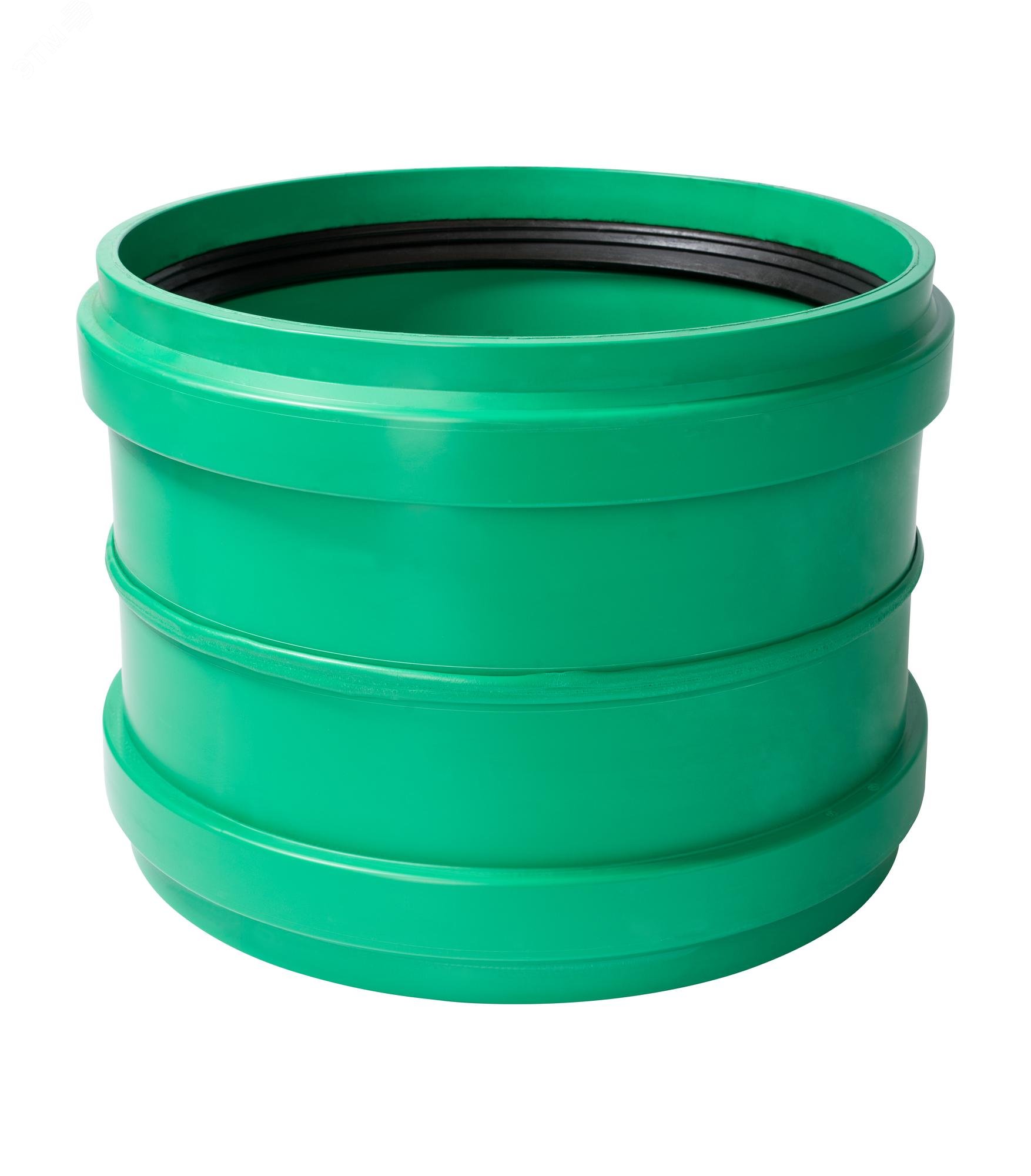 Изображение товара Муфта 500 мм двойная для ливневой канализации KG 2000 из полипропилена