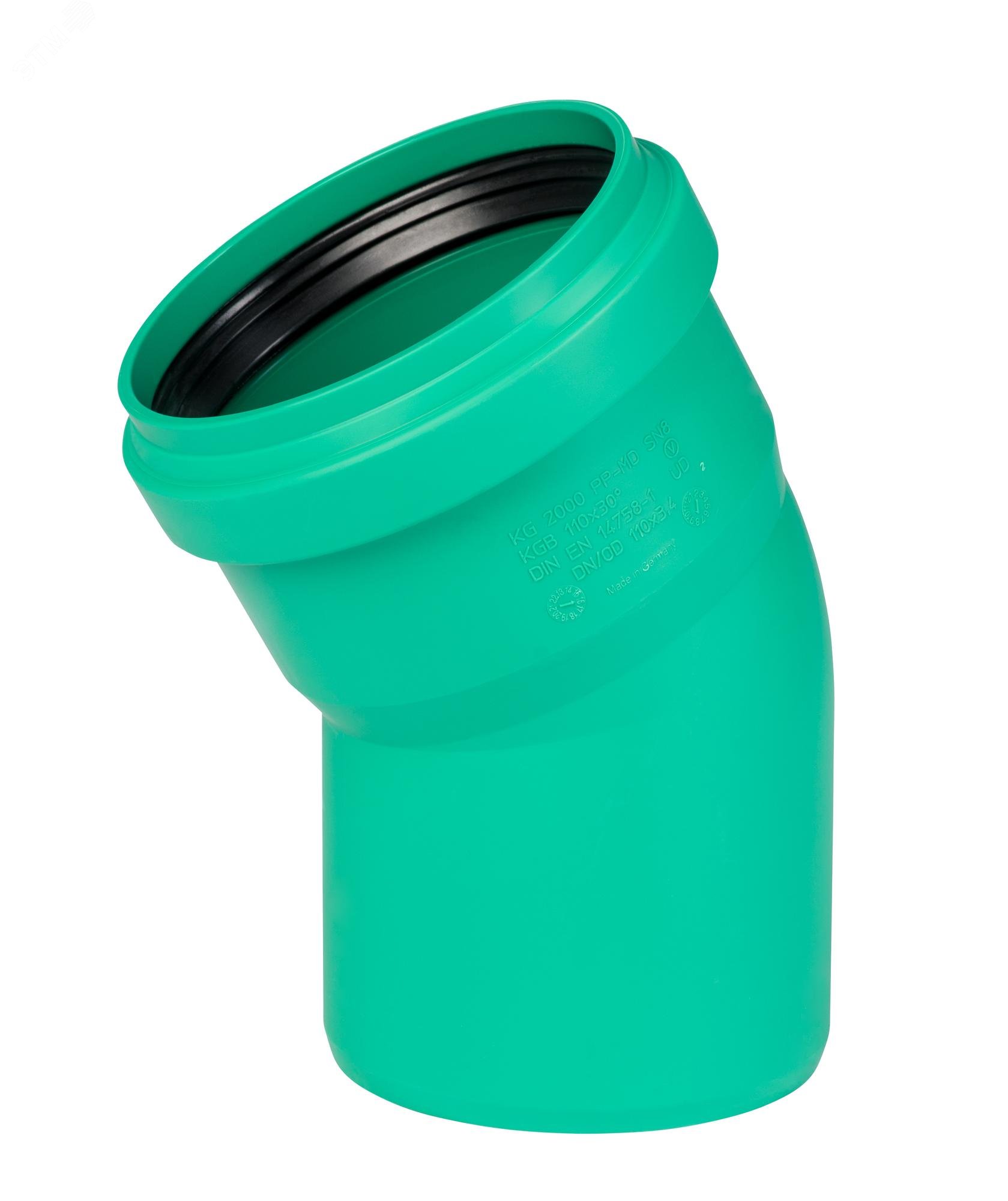 Изображение товара Отвод 110 30 град. для ливневой канализации из полипропилена, Германия