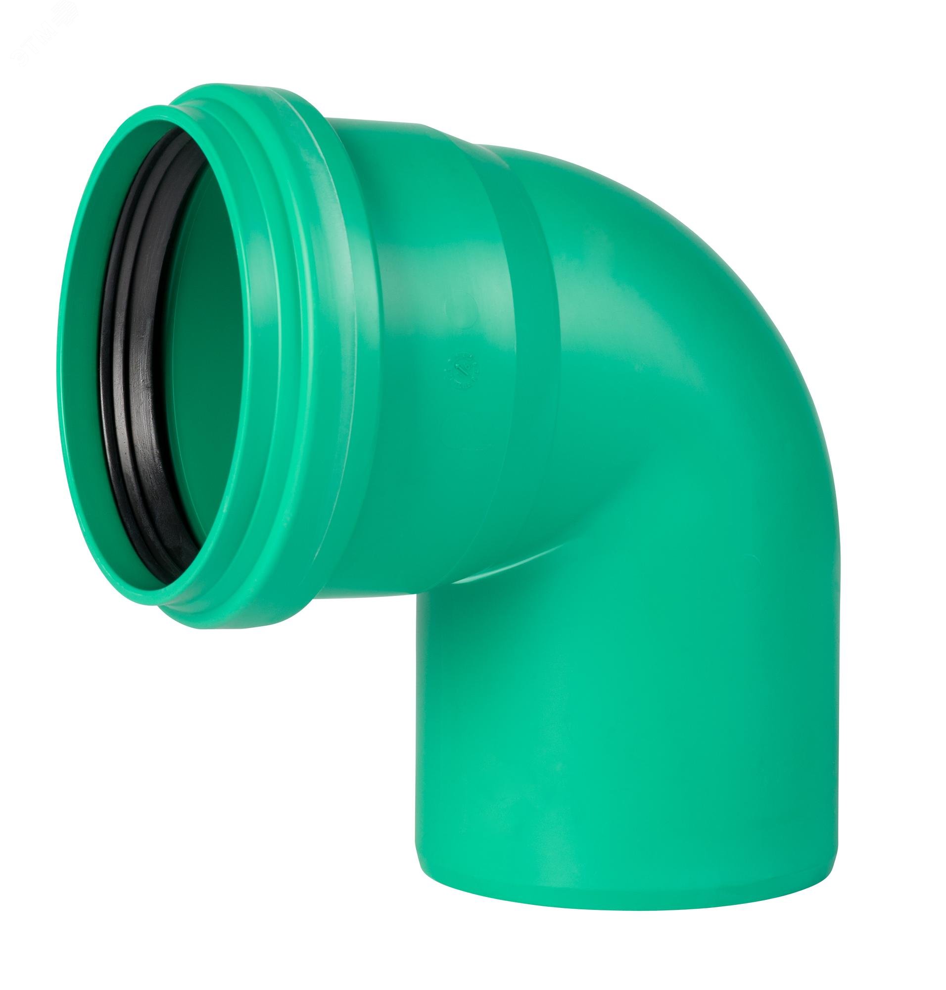 Изображение товара Отвод 125 мм 87 градусов для ливневой канализации KG 2000 из полипропилена