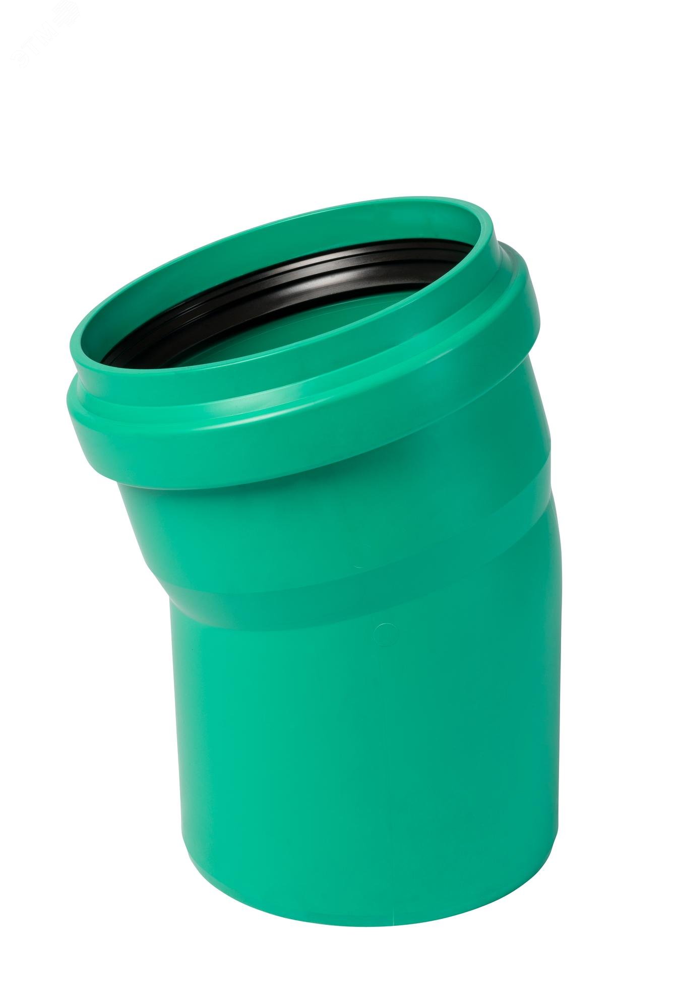 Изображение товара Отвод 200 15 град. для ливневой канализации из полипропилена Ostendorf