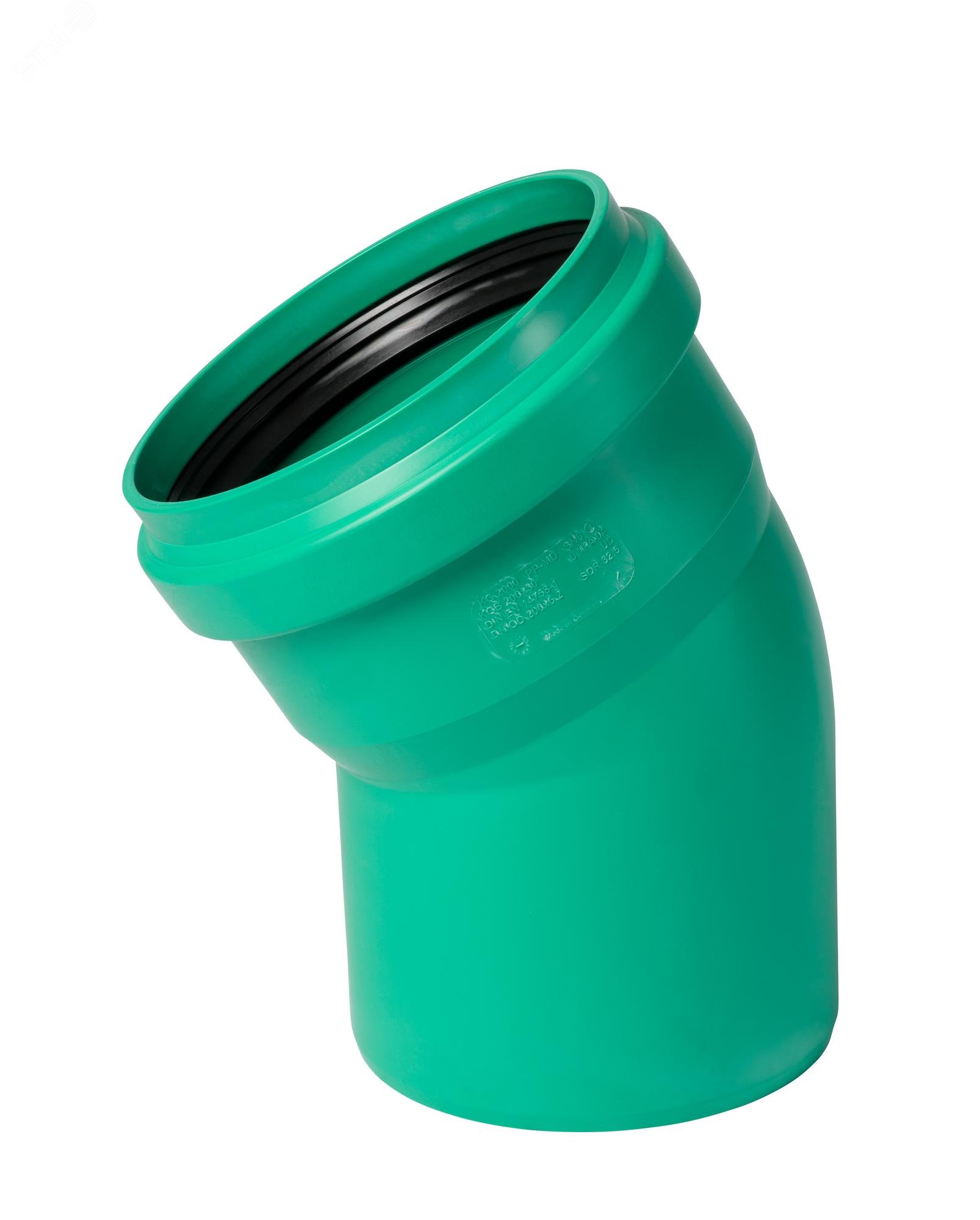 Изображение товара Отвод для ливневой канализации KG 2000 200 мм 30 градусов Ostendorf