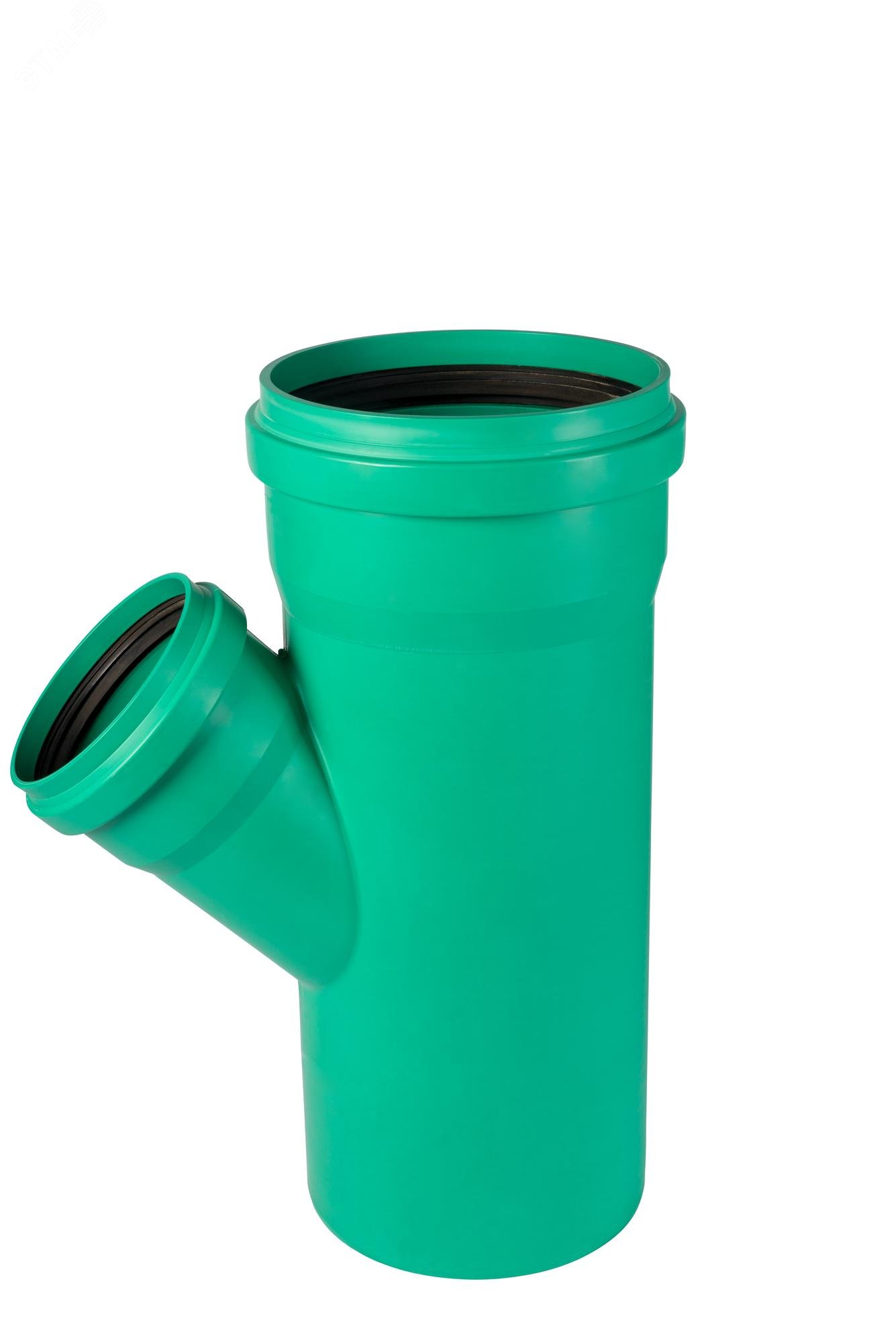 Изображение товара Тройник 315х200 45 град. для ливневой канализации из полипропилена