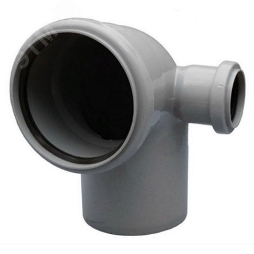 Изображение товара Отвод 110 90 град с выходом 50 правый от Ostendorf