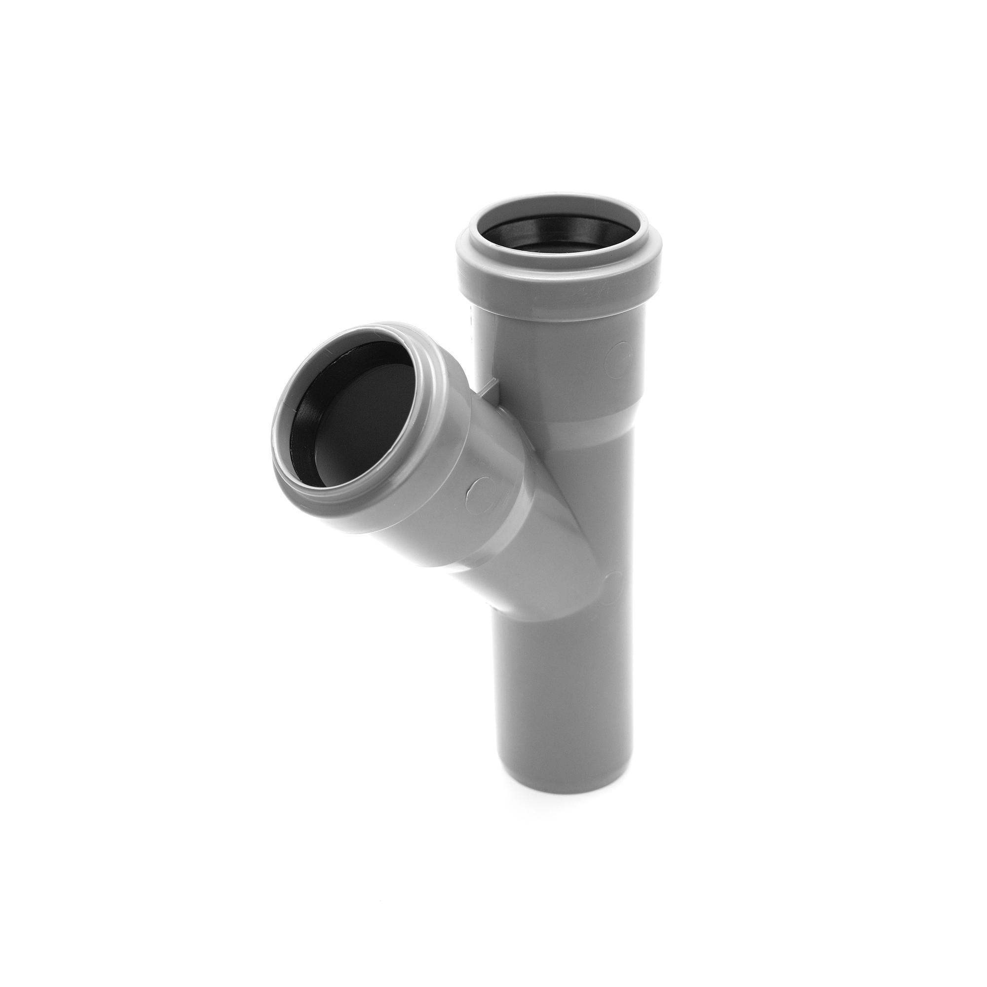 Тройник 32 45 град, канализационный