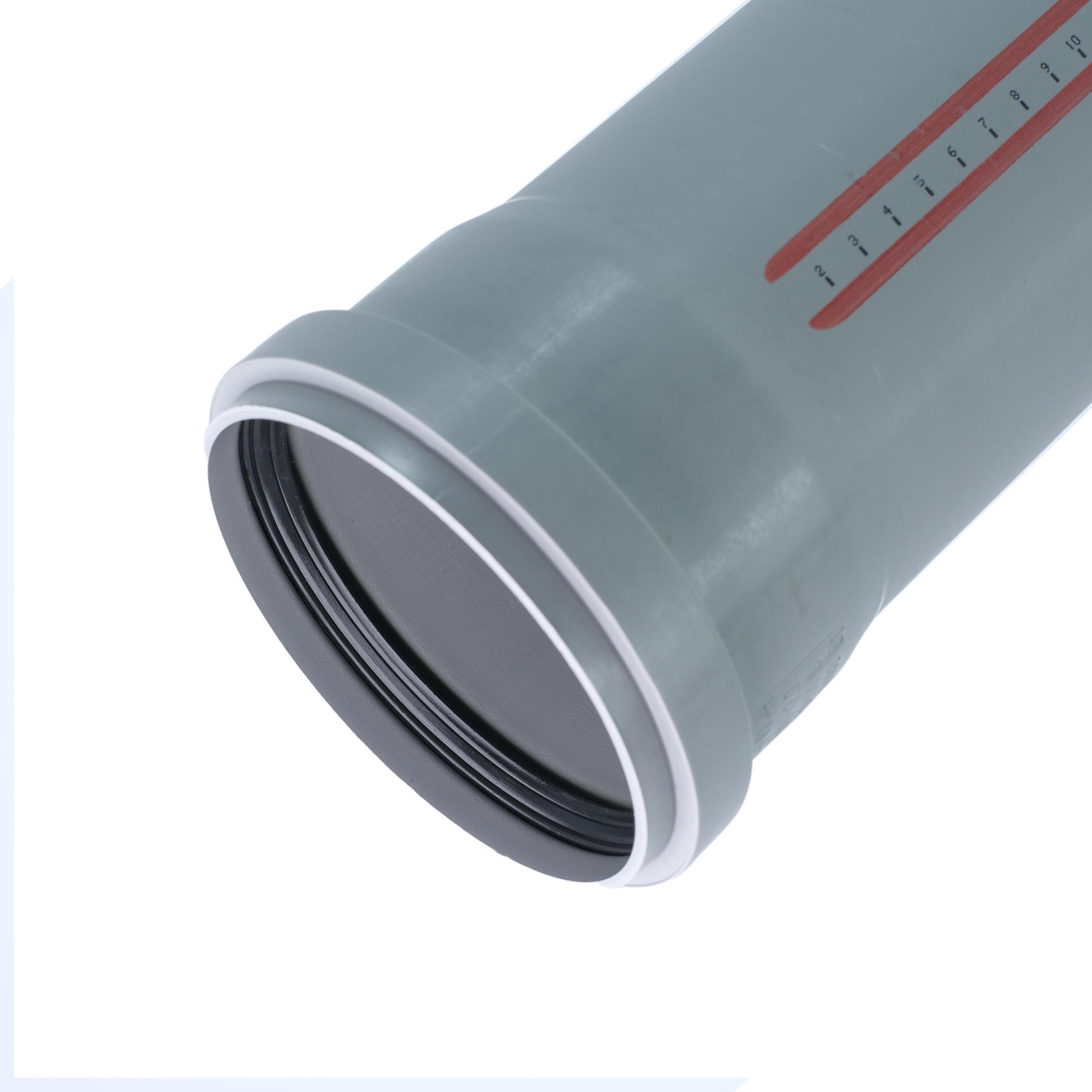 Труба канализационная 110x315 мм НТЕМ однораструбная, серая