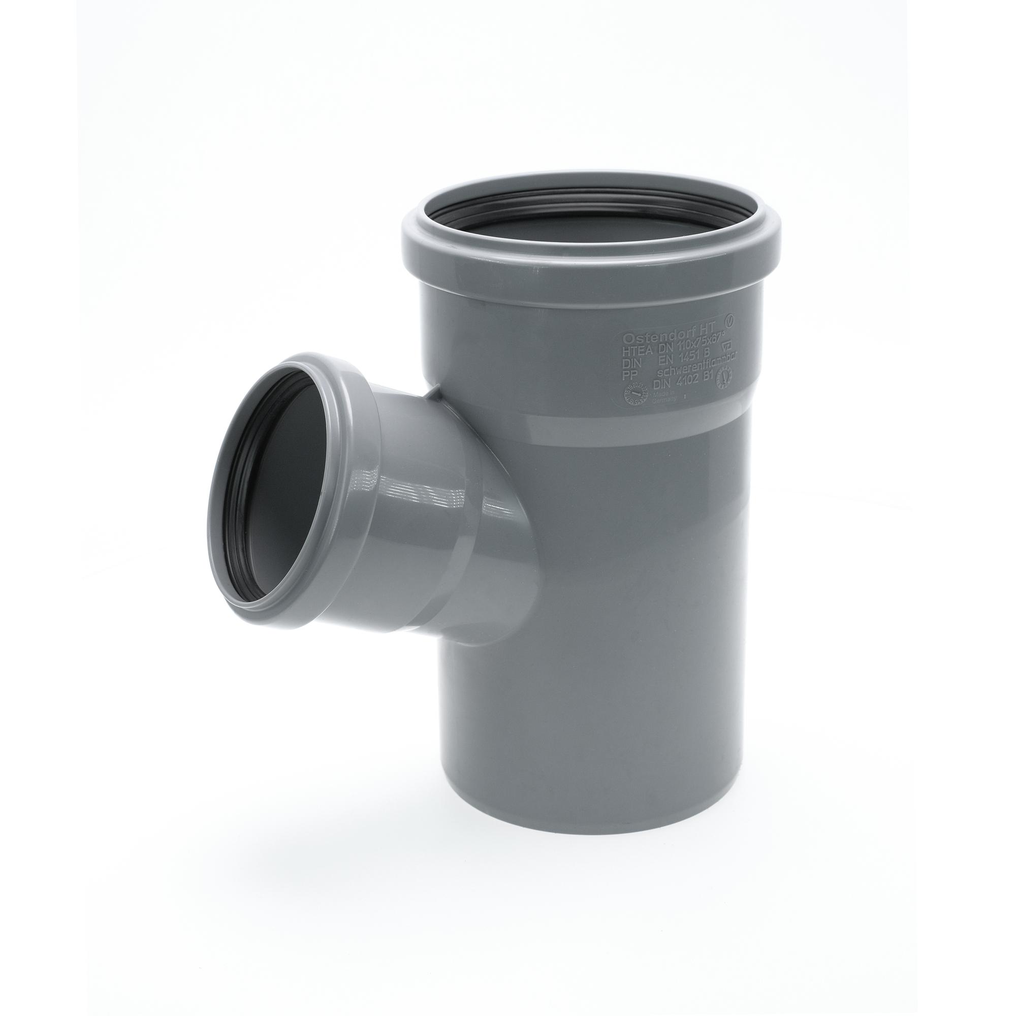 Тройник 110х75 67 град, канализационный