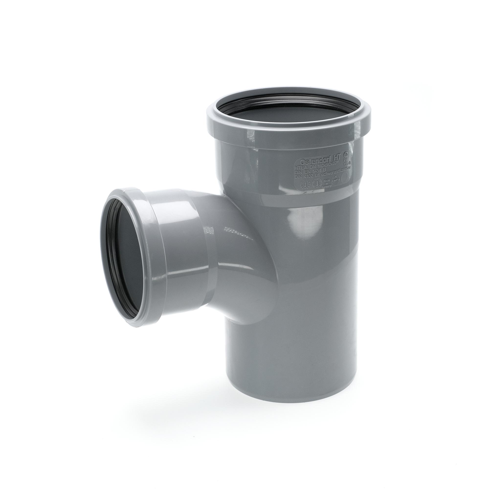 Тройник 110х90 87 град, канализационный