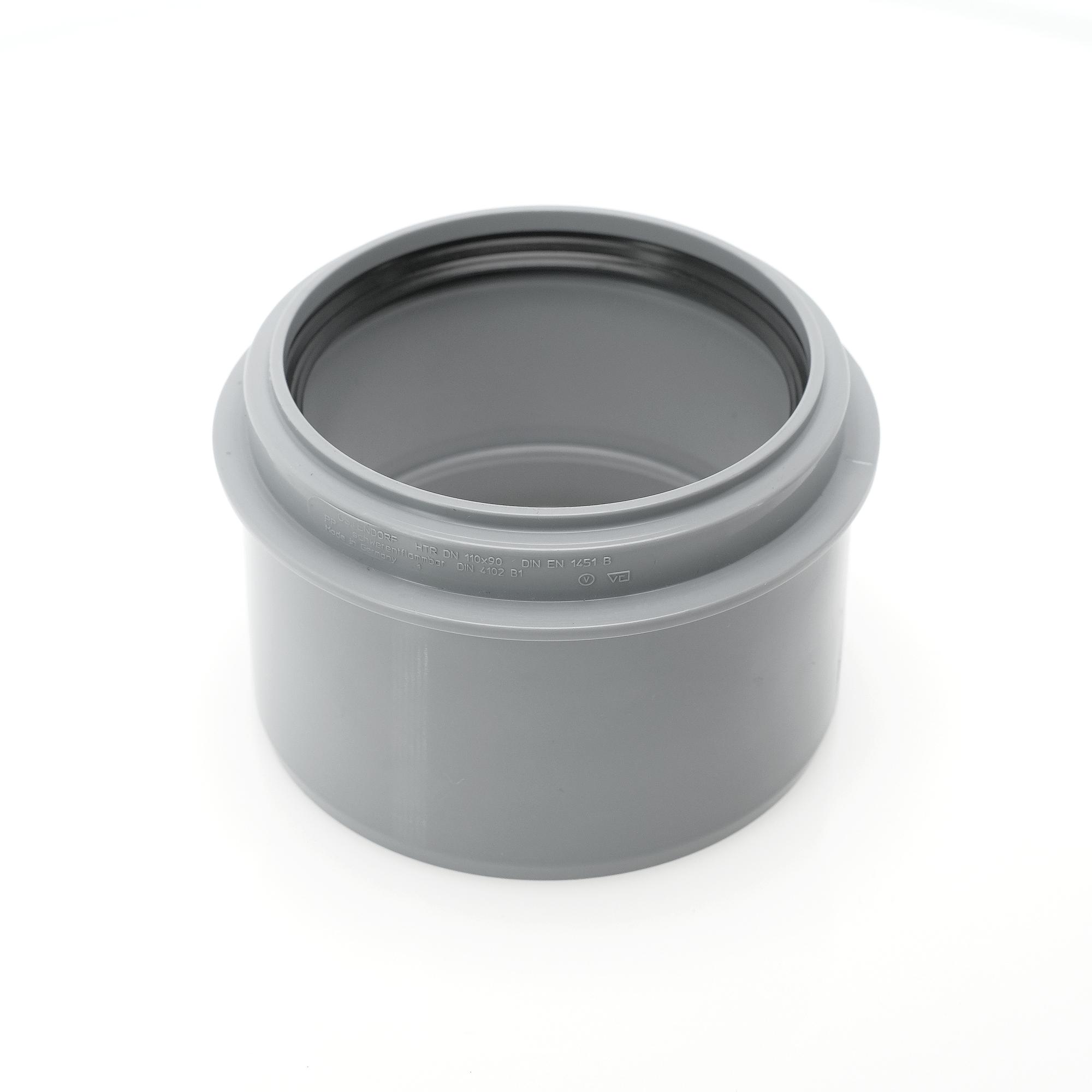 Редукция 110х90 короткая, для внутренней канализации