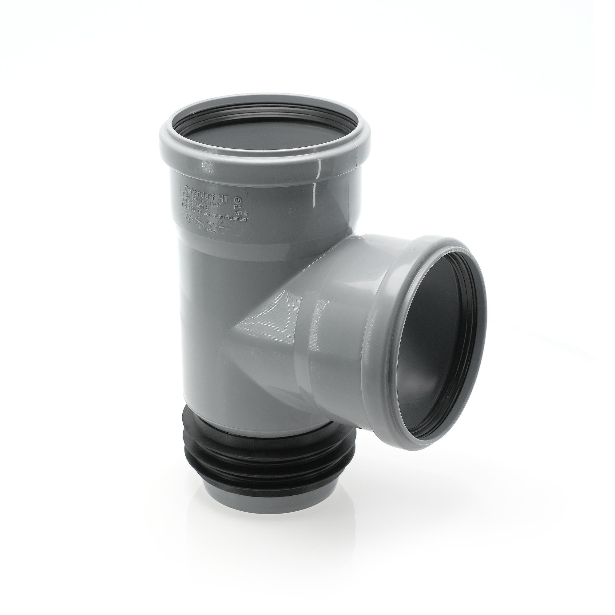 Тройник 110 87 град восстановитель раструба, канализационный