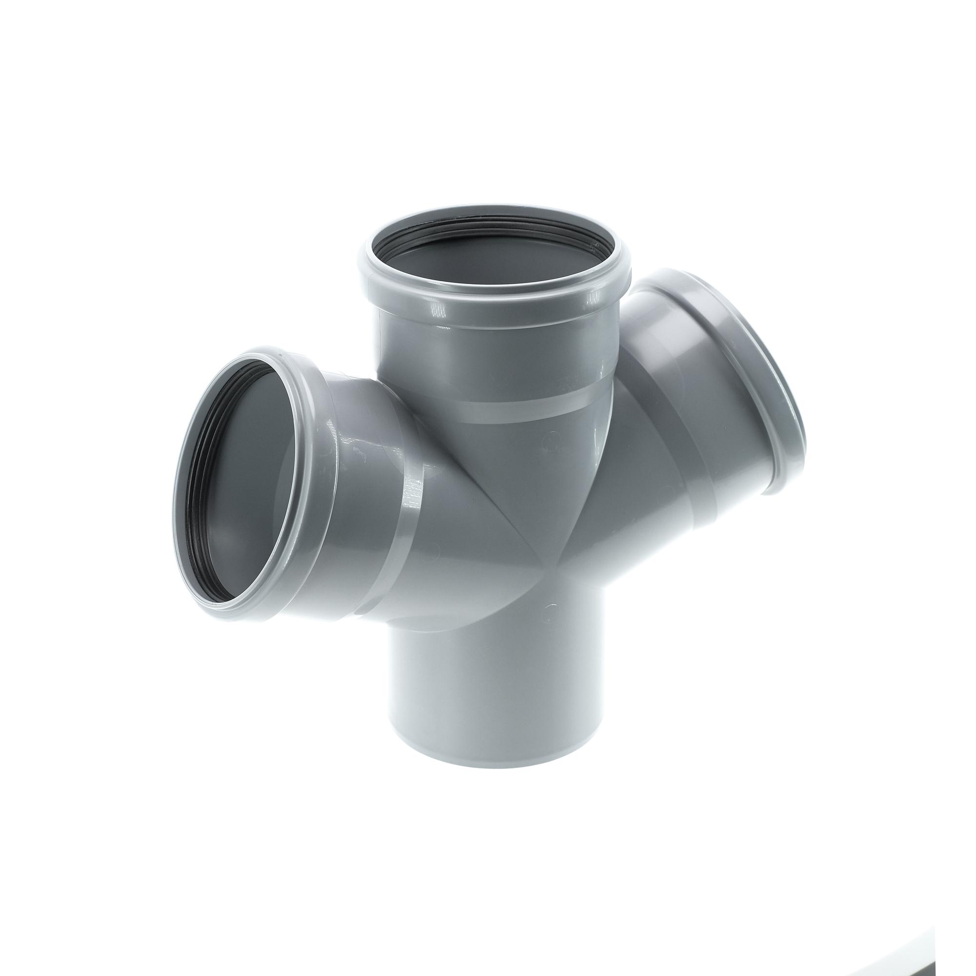 Крестовина 110 67 град одноплоскостная, однораструбная, канализационная