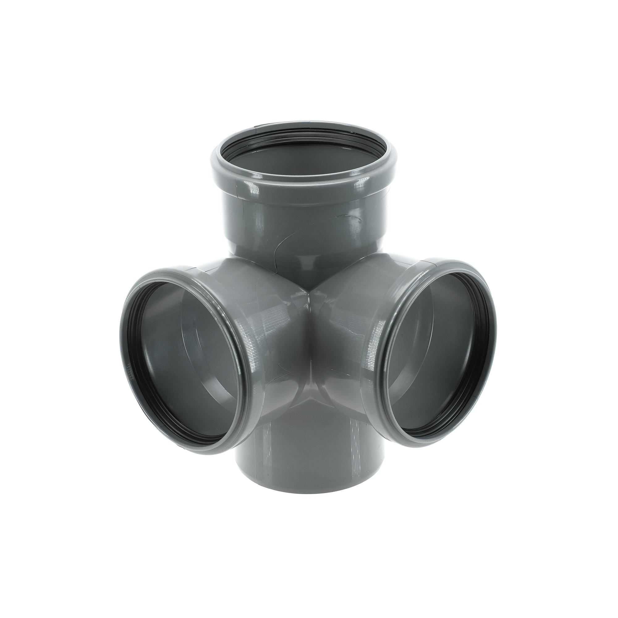 Крестовина 110 87 град двухплоскостная, канализационная