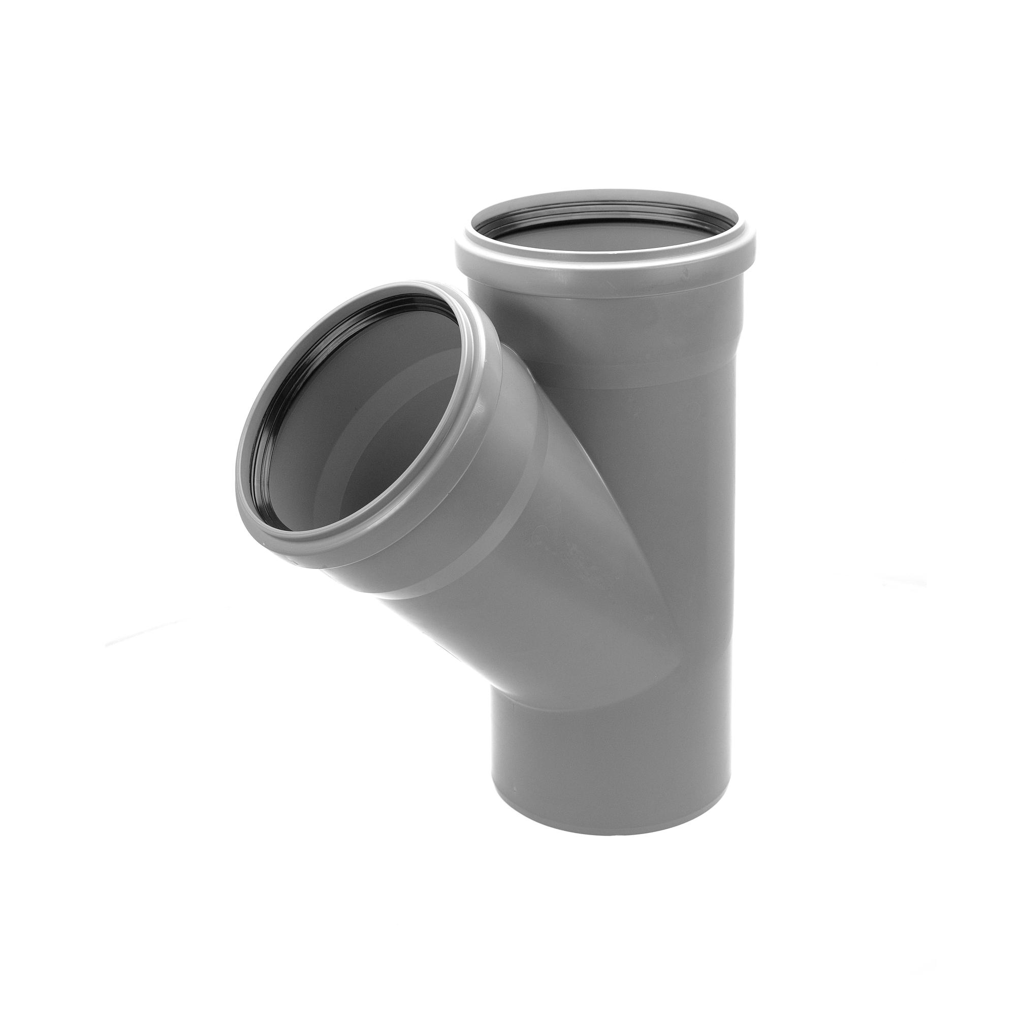 Тройник 160 45 град, канализационный