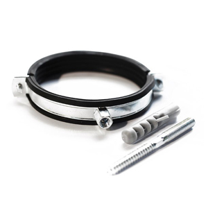 Хомут крепежный 125мм со шпилькой и дюбелем