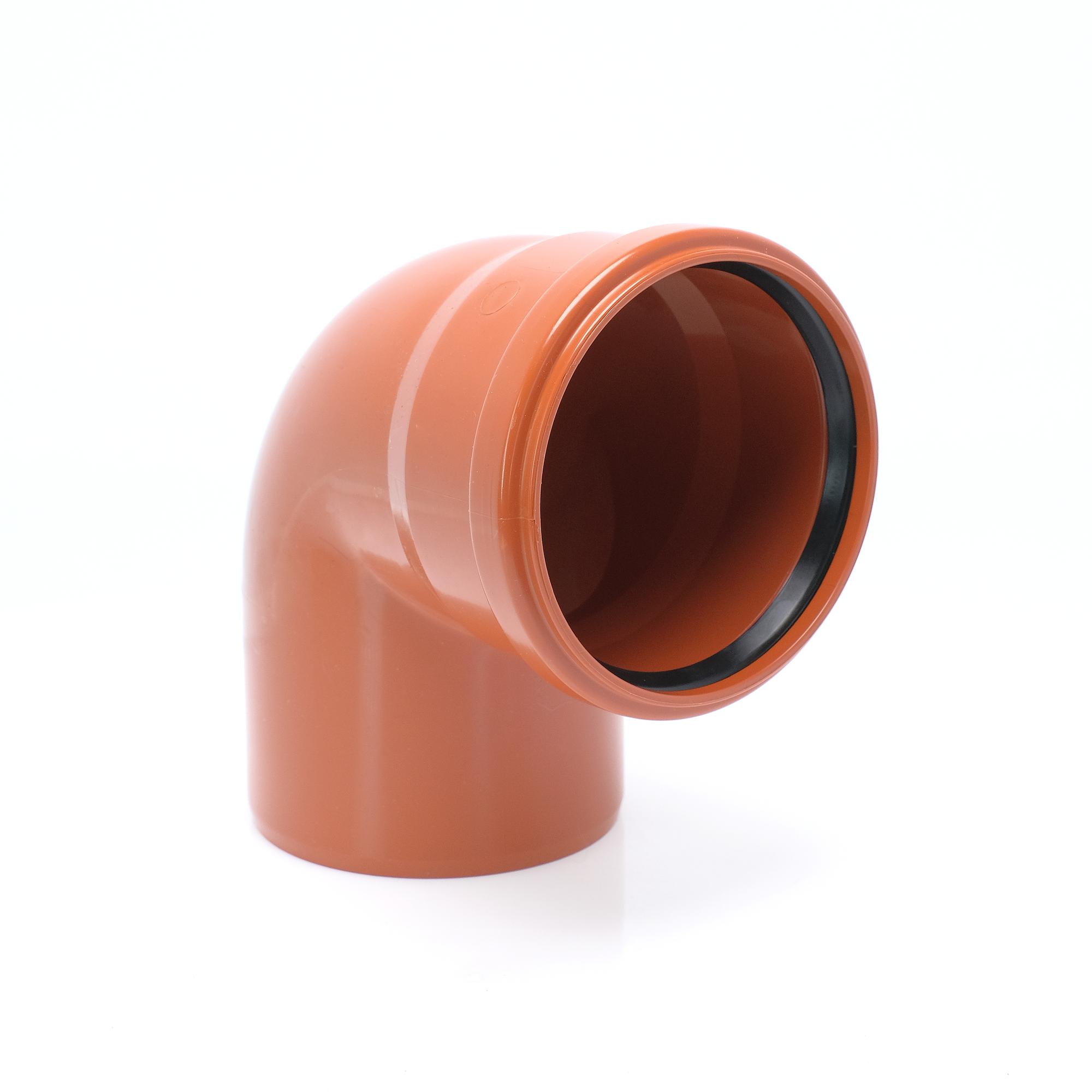 Отвод 110 87 град., для наружной канализации